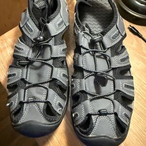 Men’s Coleman Gray Black Outdoor Sport Sandals